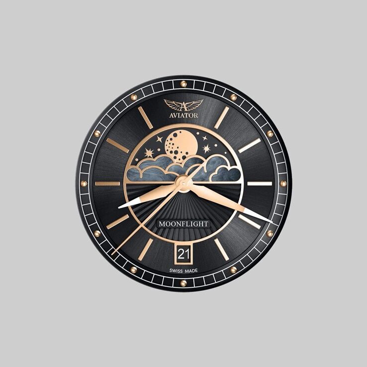 Дамски часовник Aviator Douglas Moonflight V.1.33.2.253.5