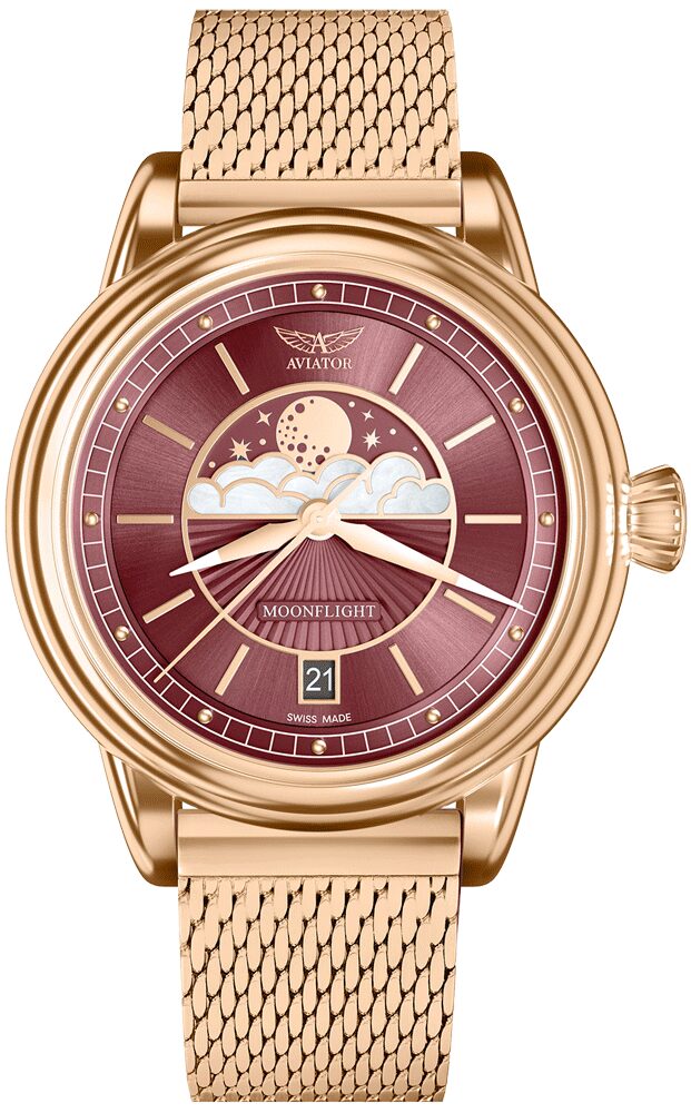 Дамски часовник Aviator Douglas Moonflight Limited Edition V.1.33.2.265.5