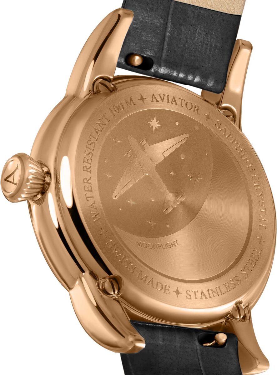 Дамски часовник Aviator Douglas Moonflight Diamonds Limited Edition V.1.33.2.382.4