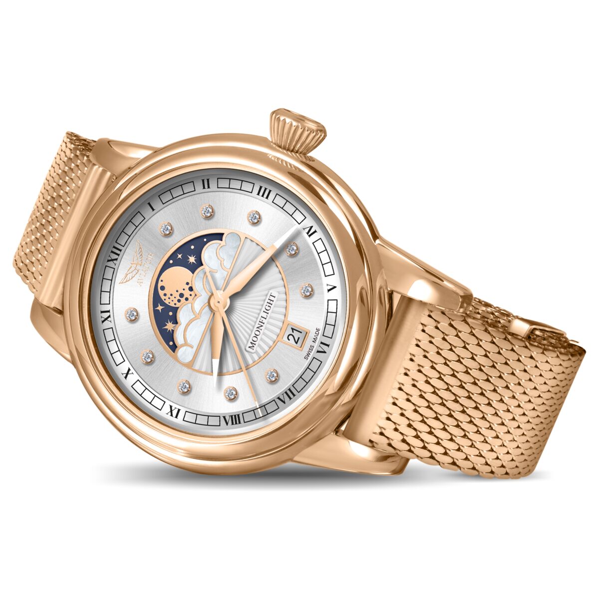 Дамски часовник Aviator Douglas Moonflight Diamonds V.1.33.2.382.5 2