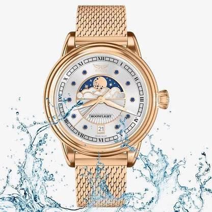 Дамски часовник Aviator Douglas Moonflight Gemstone Edition Blue Saphire Limited Edition V.1.33.2.416.5