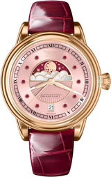 Дамски часовник Aviator Douglas Moonfligh Gemstone Edition Ruby Limited Edition V.1.33.2.418.4