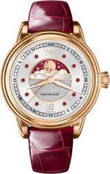Дамски часовник Aviator Douglas Moonfligh Gemstone Edition Ruby Limited Edition V.1.33.2.420.4