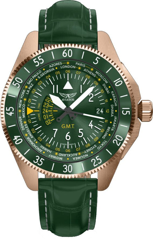 Мъжки часовник Aviator Airacobra Gmt Limited Edition V.1.37.2.309.4