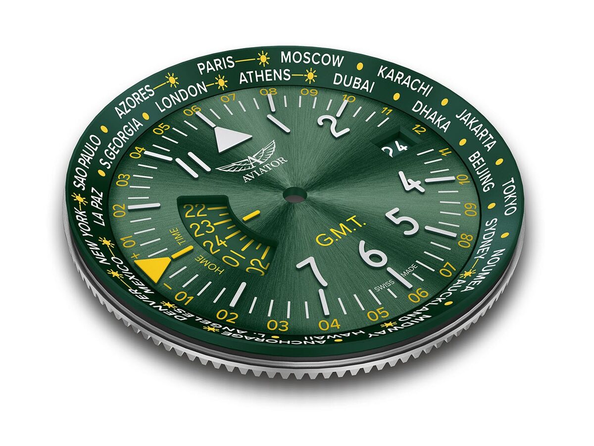 Мъжки часовник Aviator Airacobra Gmt Limited Edition V.1.37.2.309.4