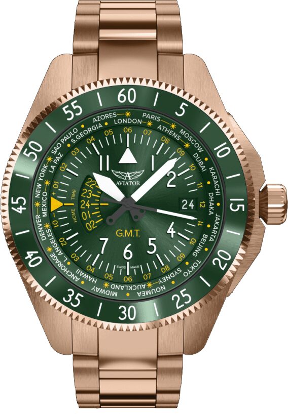 Мъжки часовник Aviator Airacobra Gmt Limited Edition V.1.37.2.309.5