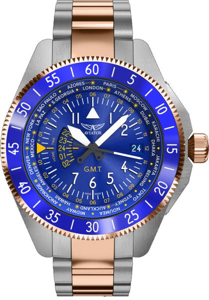 Мъжки часовник Aviator Airacobra Gmt V.1.37.3.308.5