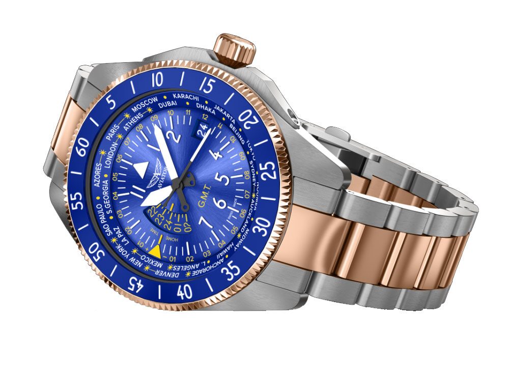 Мъжки часовник Aviator Airacobra Gmt V.1.37.3.308.5
