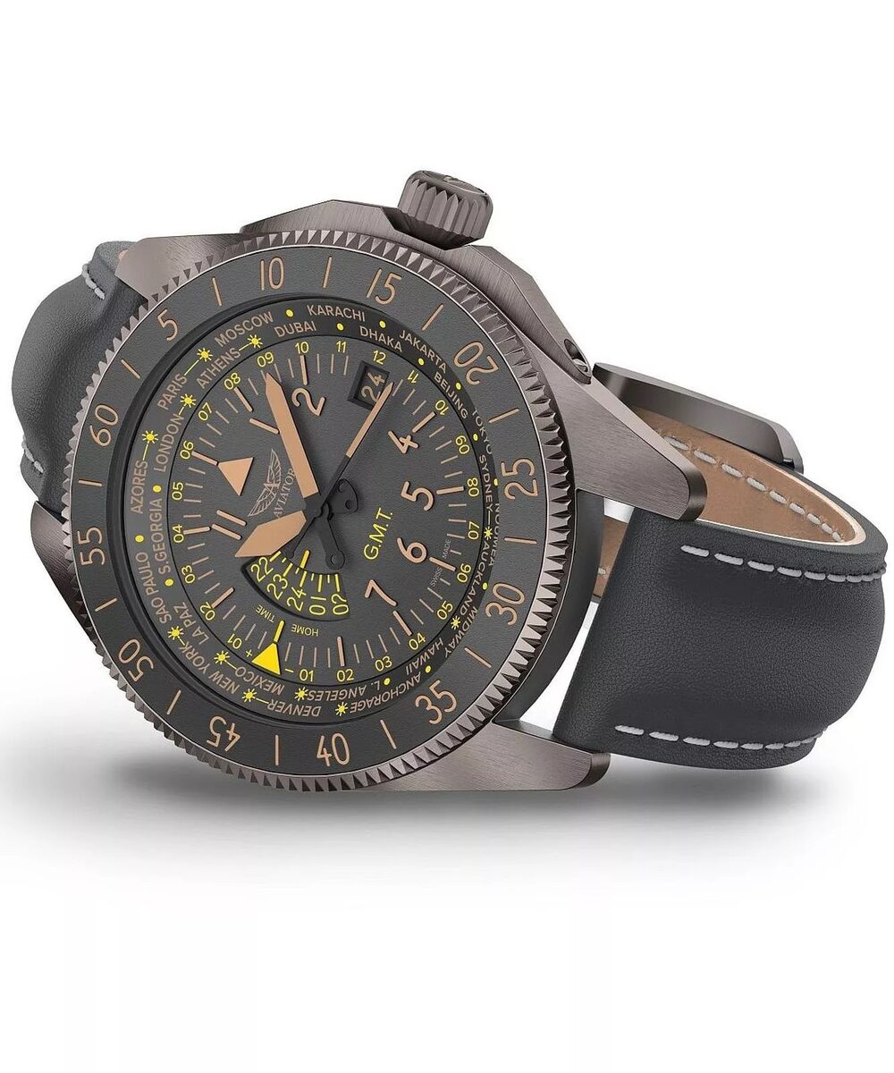 Мъжки часовник Aviator Airacobra Gmt V.1.37.7.305.4