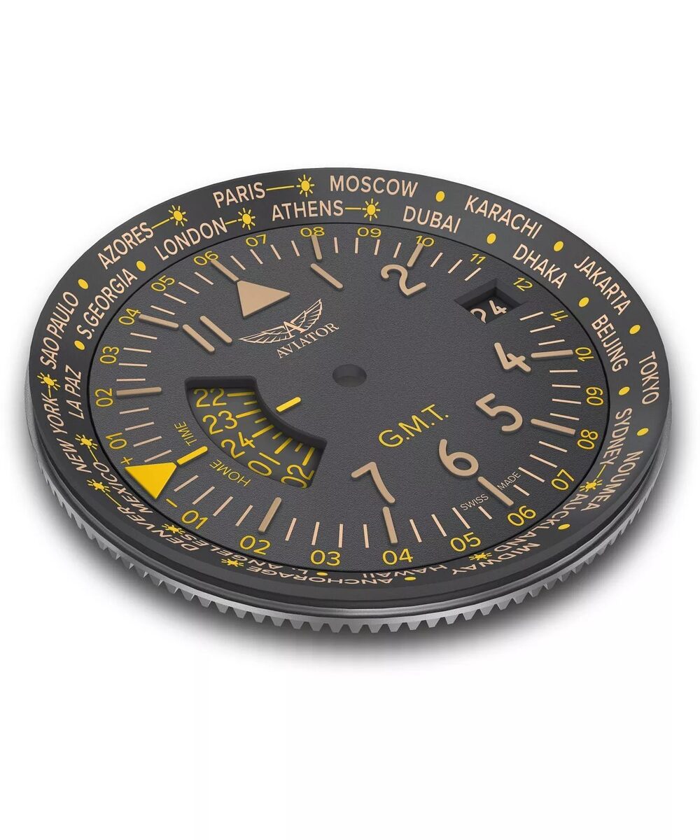 Мъжки часовник Aviator Airacobra Gmt V.1.37.7.305.4