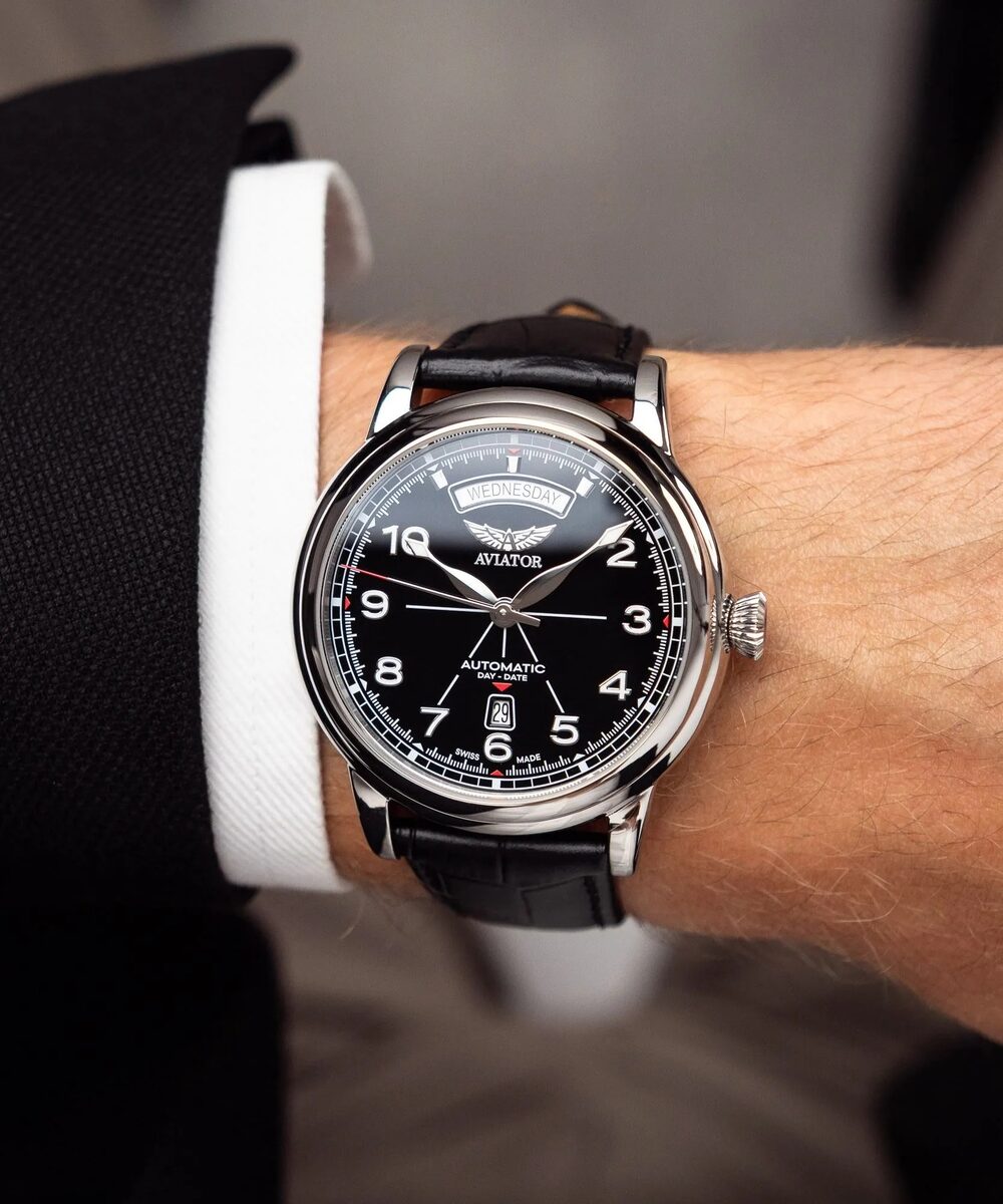 Мъжки часовник Aviator Douglas Day-Date V.3.44.0.397.4 2