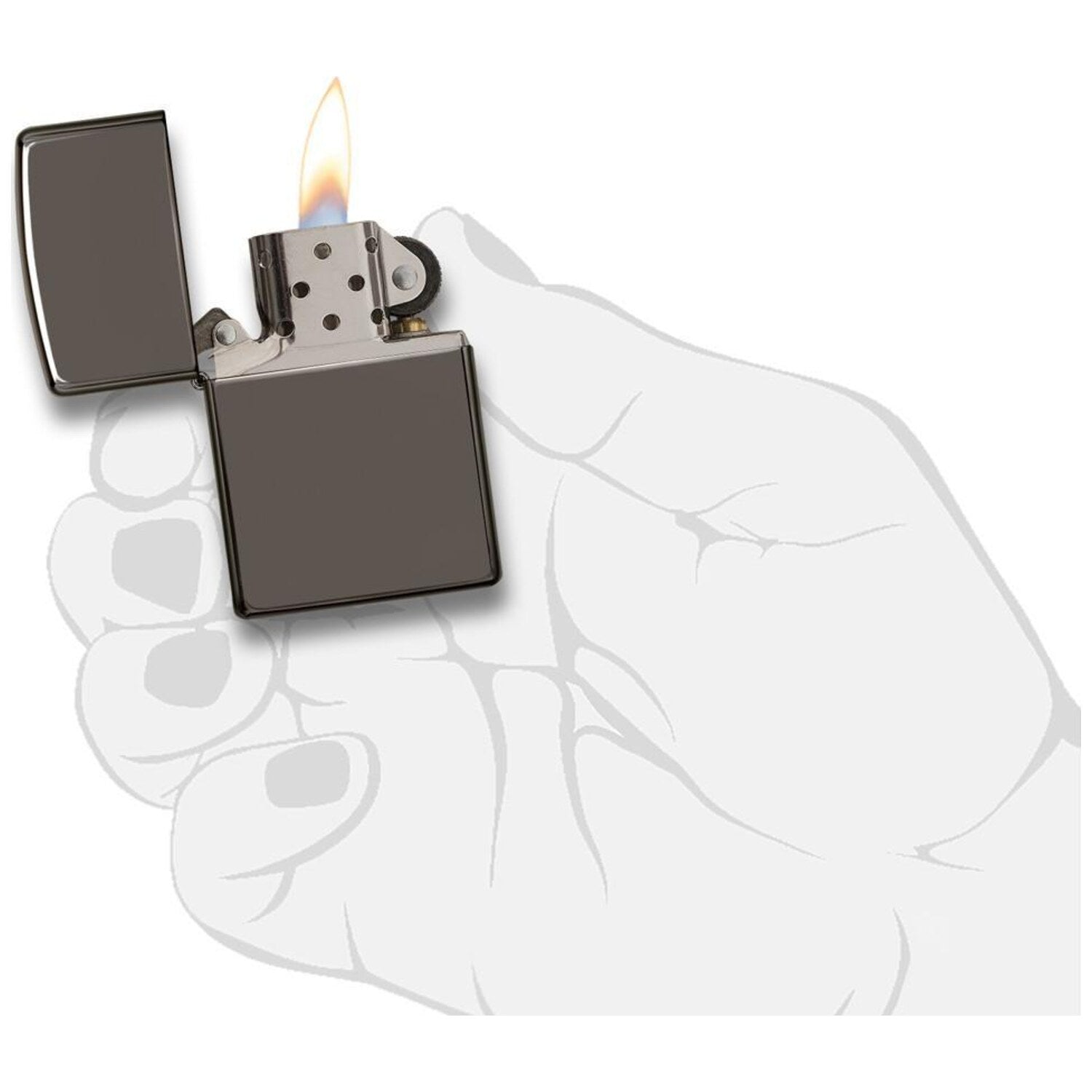 Запалка Zippo 150 Classic Black Ice® 4