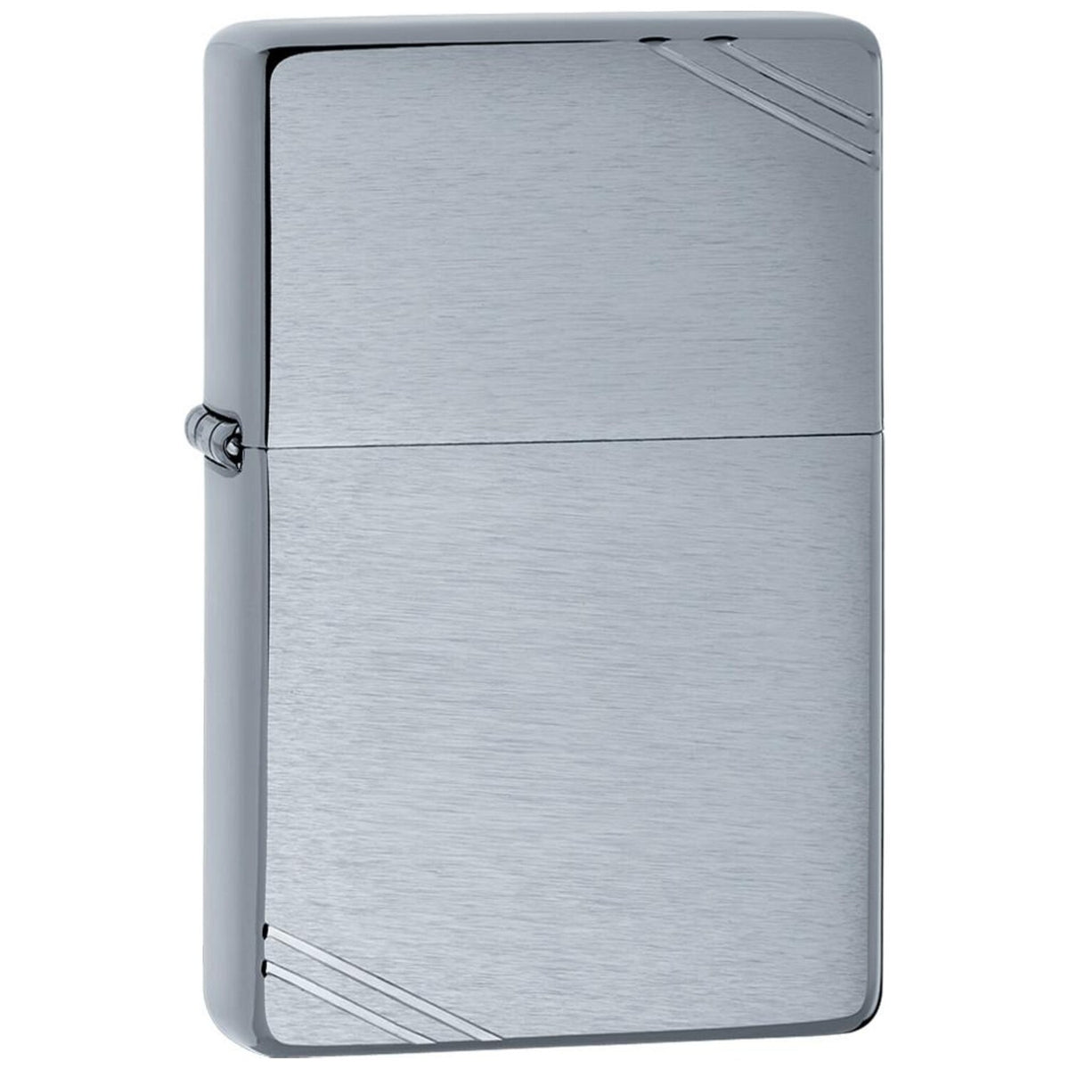 Запалка Zippo 230 Brushed Chrome Vintage