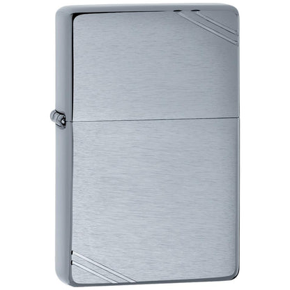 Запалка Zippo 230 Brushed Chrome Vintage