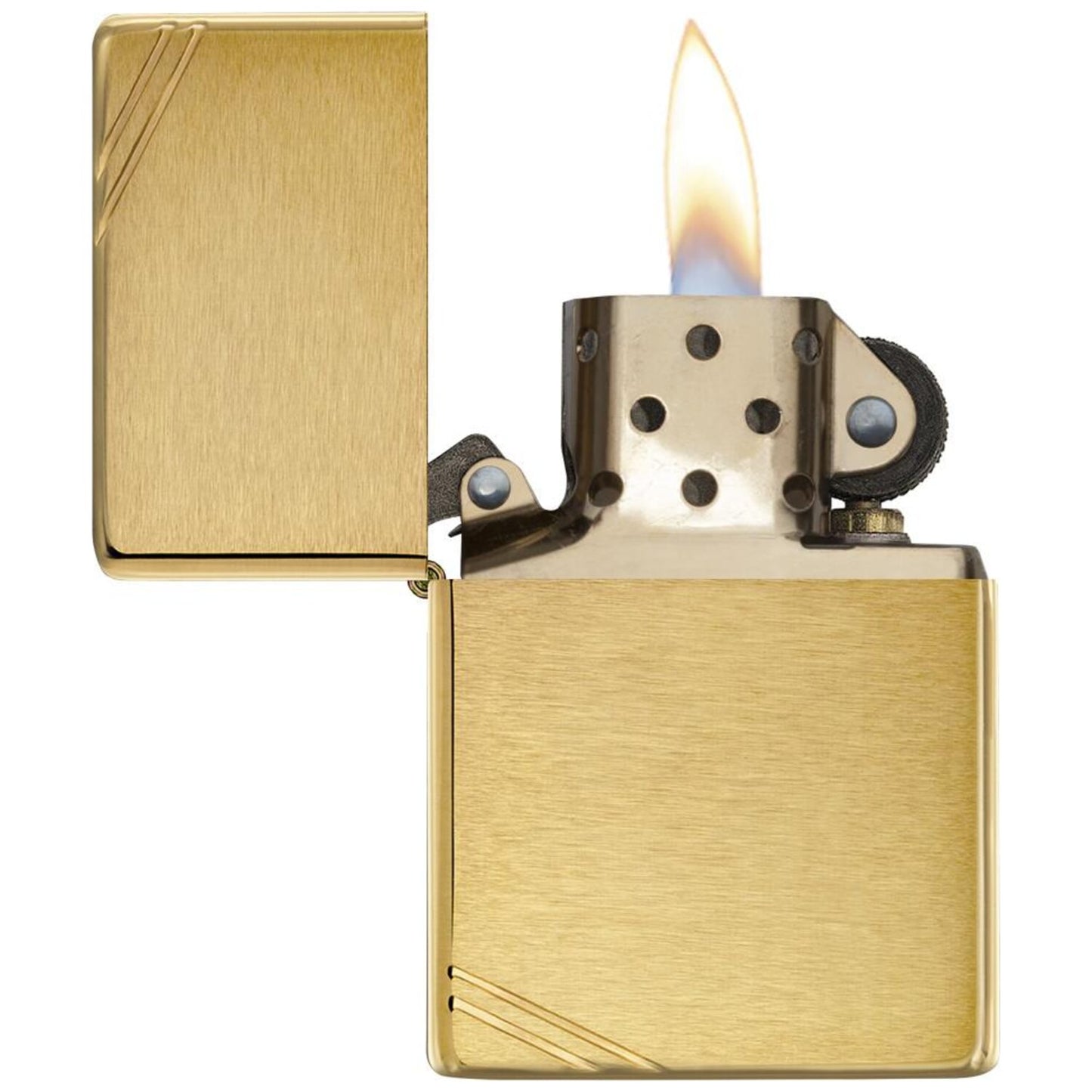 Запалка Zippo 240 Brushed Brass Vintage 3