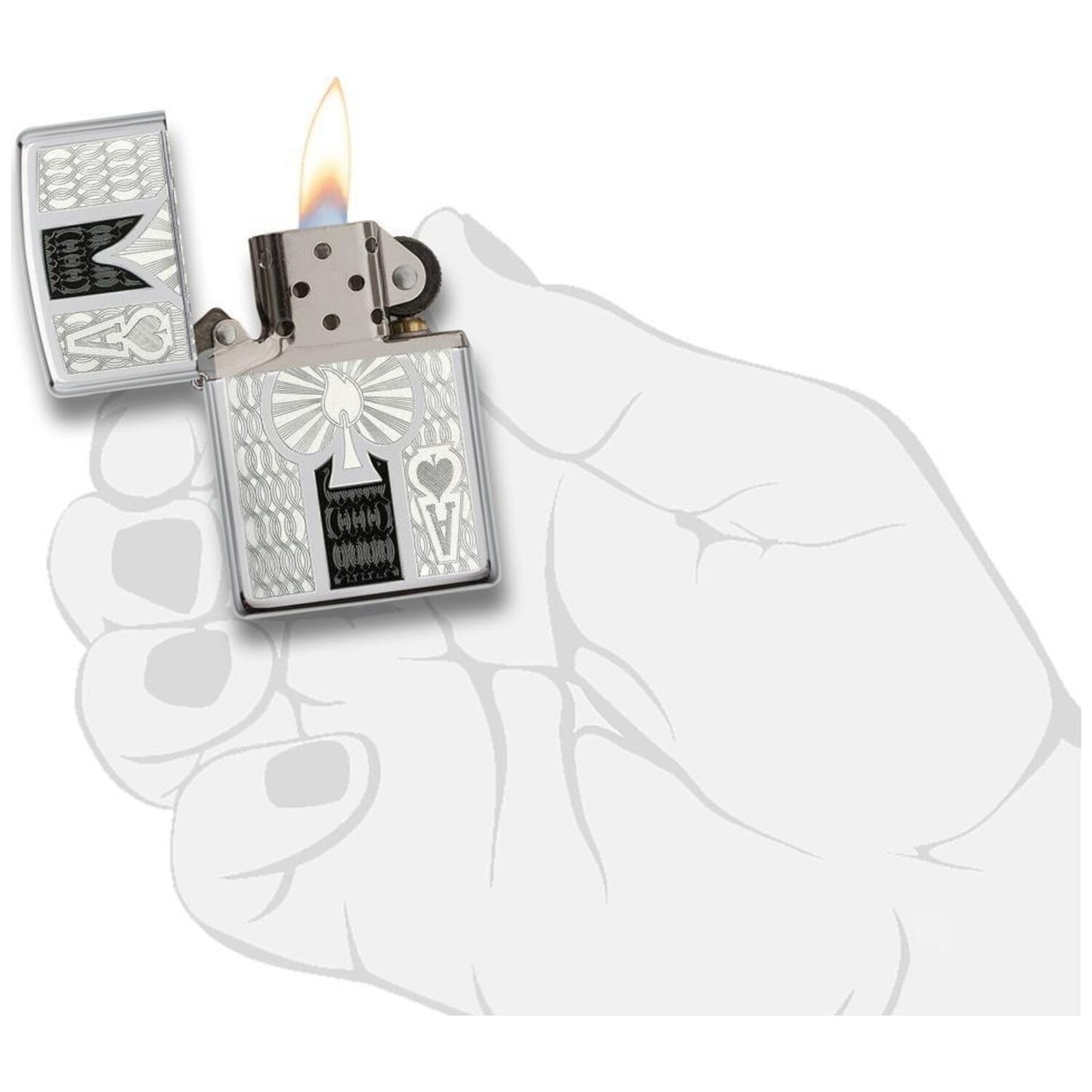 Запалка Zippo 24196 Spade Design 2