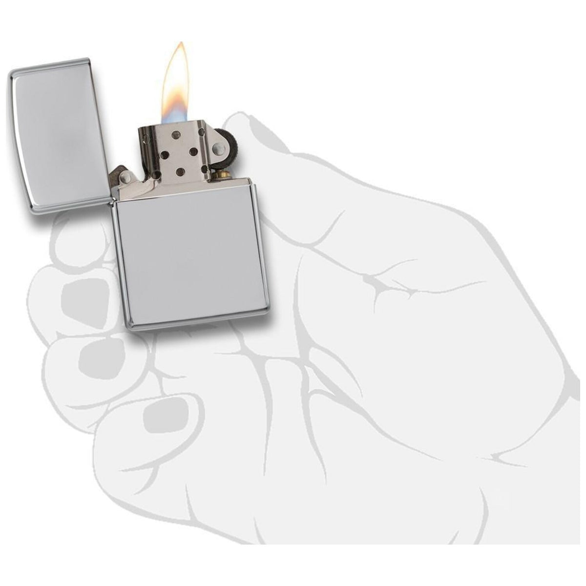 Запалка Zippo 250 Classic High Polish Chrome 3