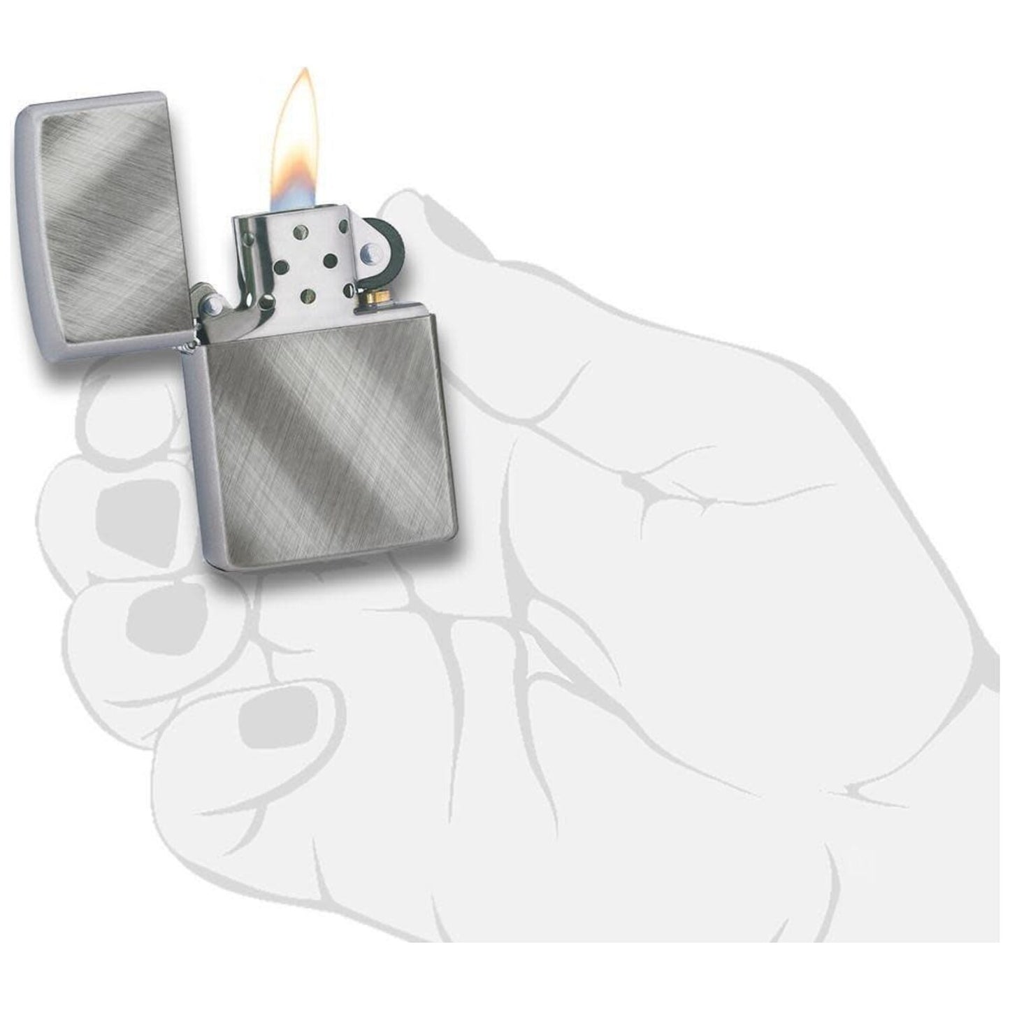 Запалка Zippo 28182 Classic Diagonal Weave 3