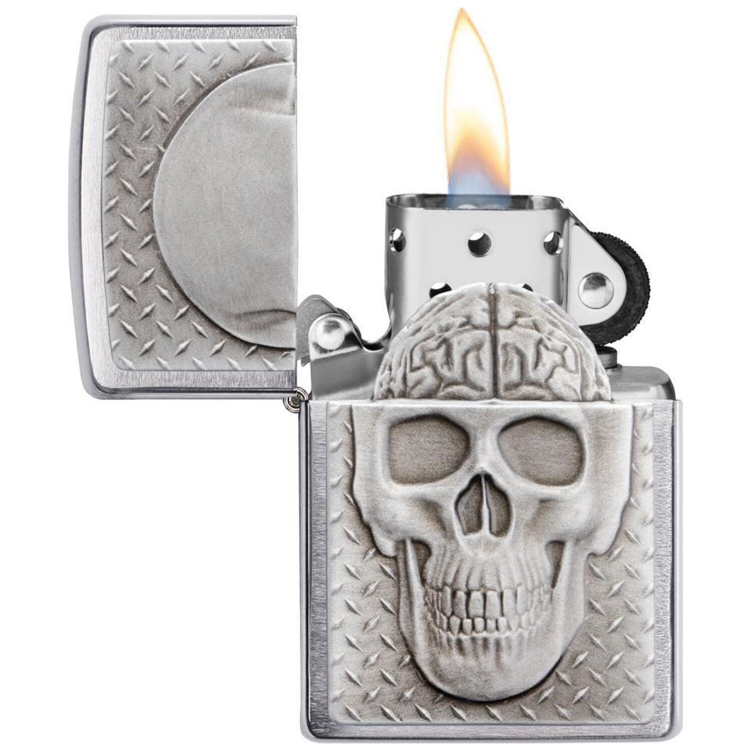 Запалка Zippo 29818 - Skull with Brain Surprise 3
