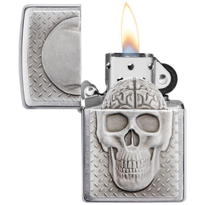 Запалка Zippo 29818 - Skull with Brain Surprise 3