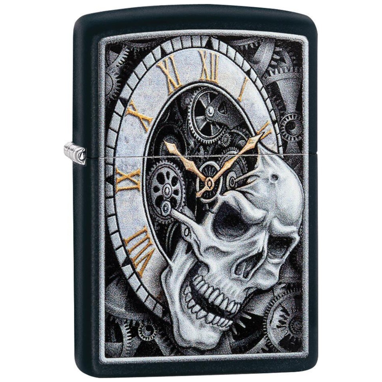 Запалка Zippo 29854 Skull Clock Design