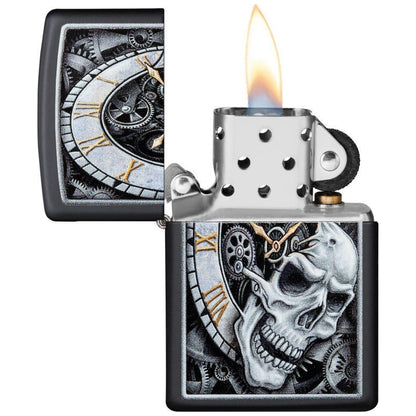 Запалка Zippo 29854 Skull Clock Design 3