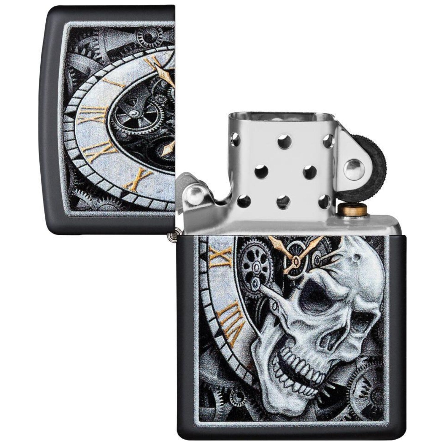 Запалка Zippo 29854 Skull Clock Design 4