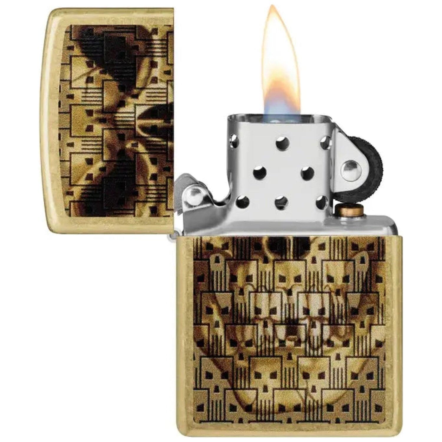 Запалка Zippo 46937 - Skulls on Skulls Design 3