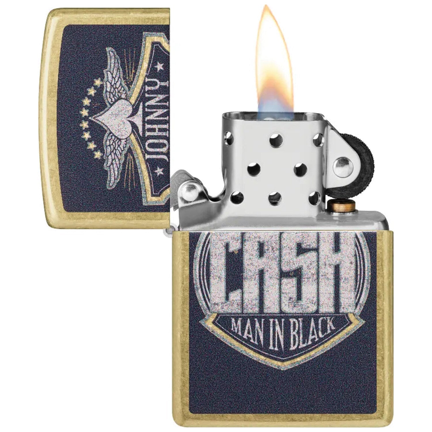 Запалка Zippo 47200 Johnny Cash Crest Design 3