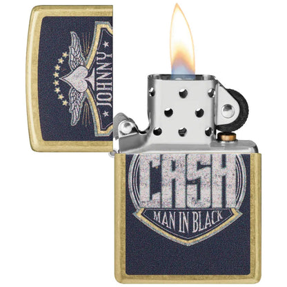 Запалка Zippo 47200 Johnny Cash Crest Design 3