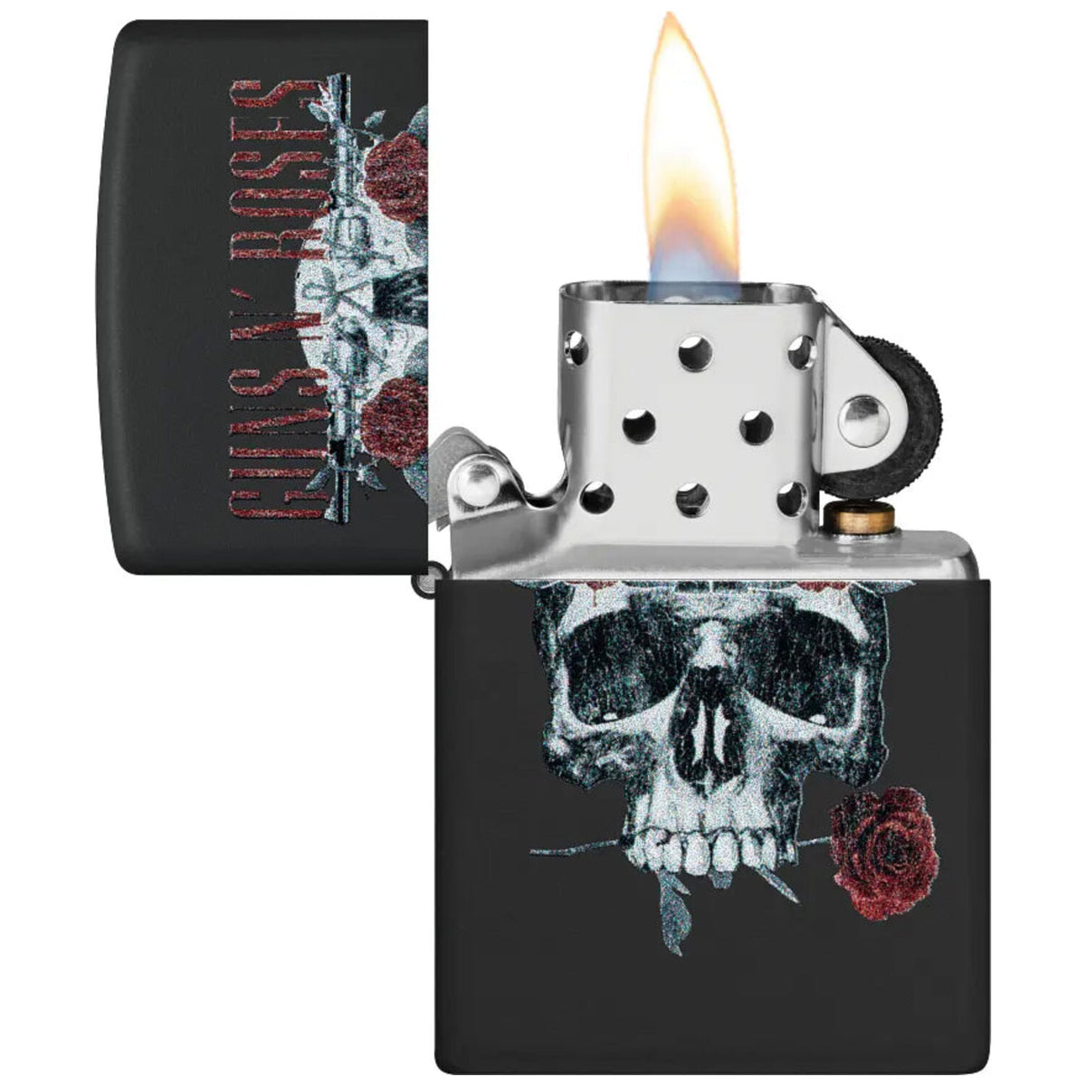 Запалка Zippo 47227 Guns N' Roses Flower Skull Design 3