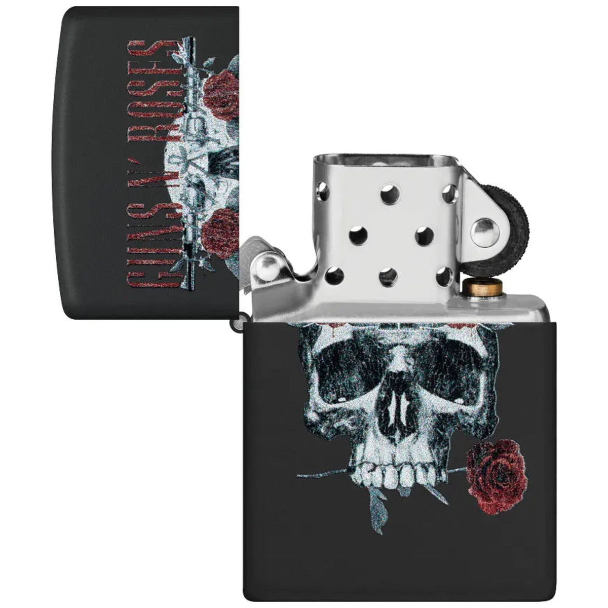 Запалка Zippo 47227 Guns N' Roses Flower Skull Design 4