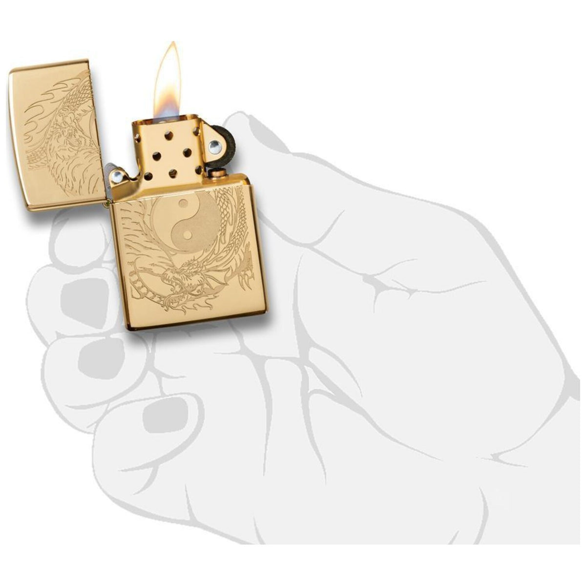 Запалка Zippo 49024 Tiger and Dragon Design 4