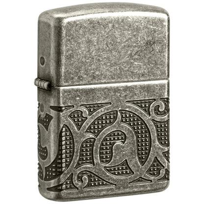 Запалка Zippo 49290 - Armor® Antique Silver Pattern Design