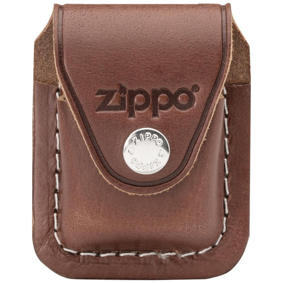 Калъф за запалка Zippo, кафяв, с клипс