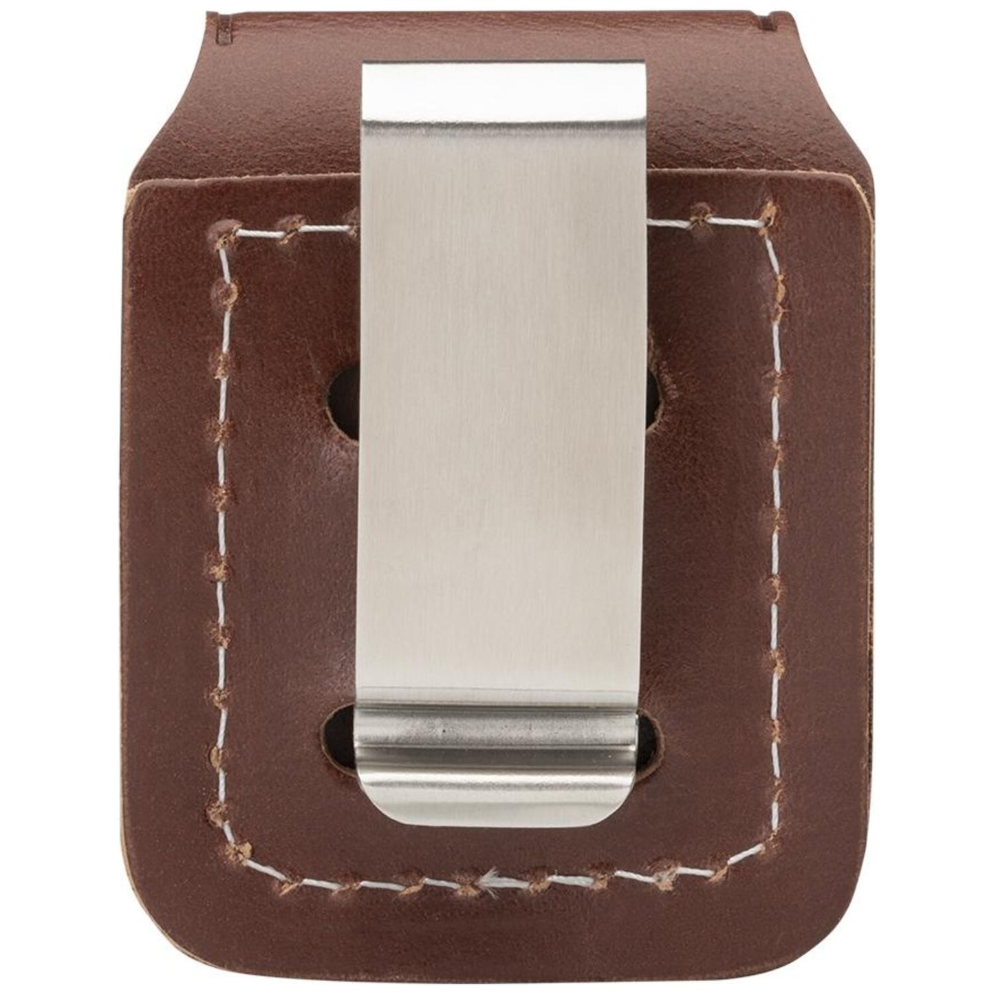 Калъф за запалка Zippo, кафяв, с клипс 3