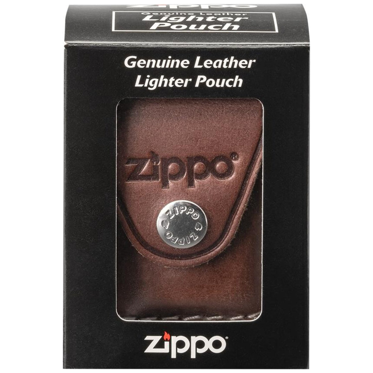 Калъф за запалка Zippo, кафяв, с клипс 4